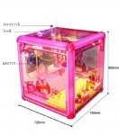 1 player plush animal doll catcher machine with led