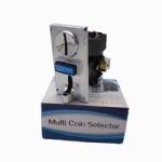 Alloy/plastic plate multi coin selector  for 6 different values coin mech